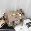 Korean-Style Versatile Messenger Backpack: Trendy Large-Capacity Crossbody for College Students