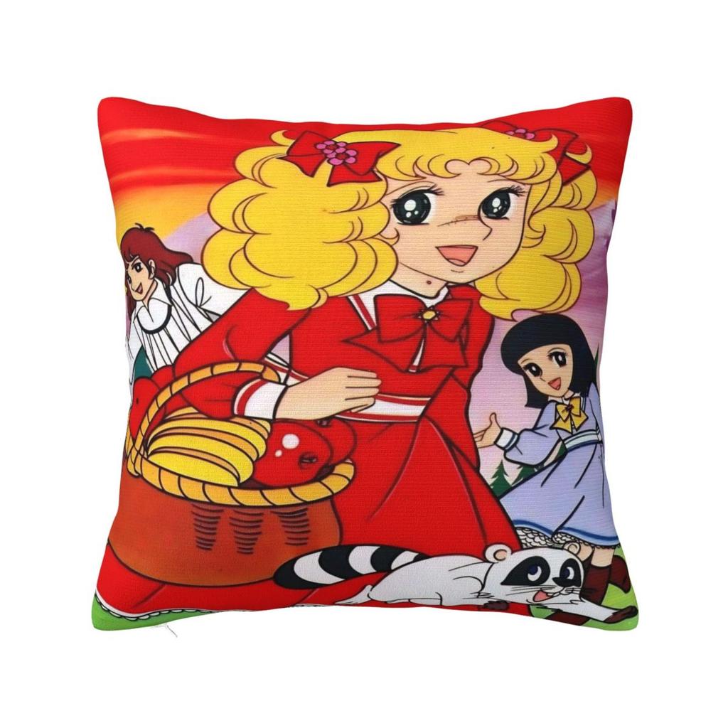 Candy Candy Manga Pillow Case Fashion Pillow Cover Soft Graphic Cushion Cover Pillowcases For Sofa Bedroom Home Decor