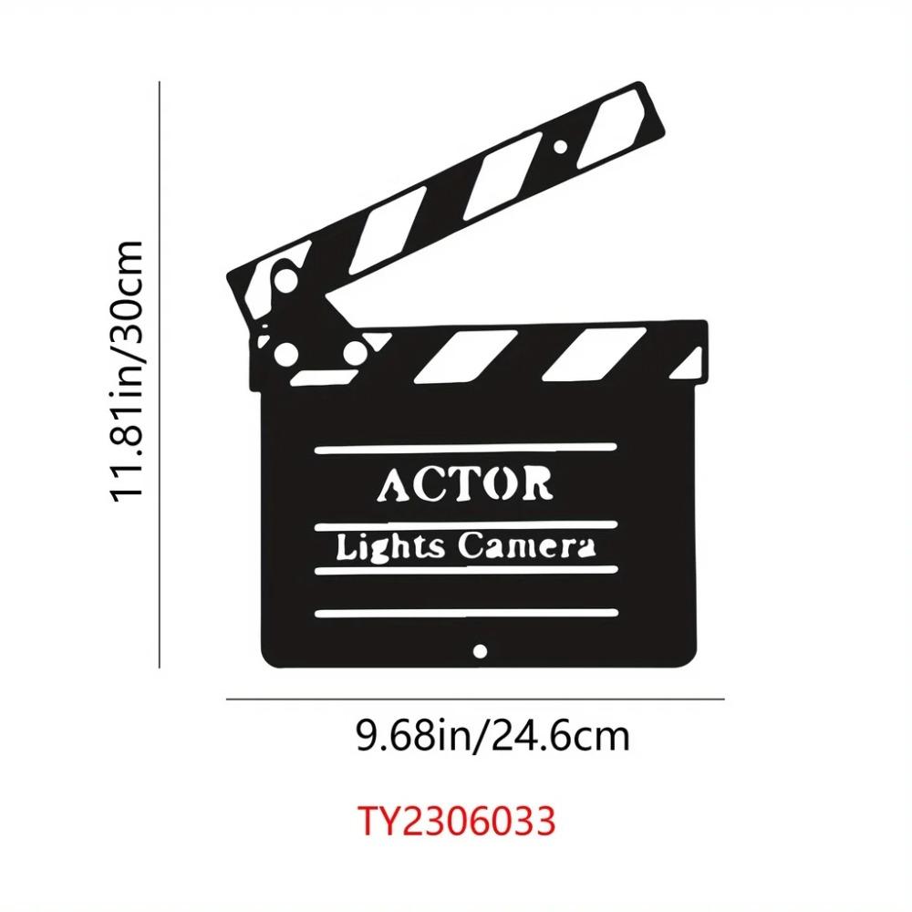 Декор для кинотеатра Металлическая настенная вывеска с изображением киноленты Искусство — фото 3