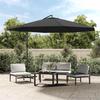 vidaXL Cantilever Parasol with Aluminium Pole 350 Cm Anthracite