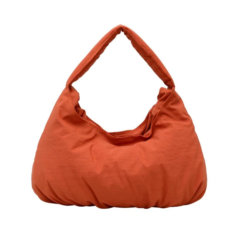 Casual Solid Color Nyl Simplicity Women's Top-Handle Bags 2026 Large Capacity Sewing Thread Versatile Shoulder Bags