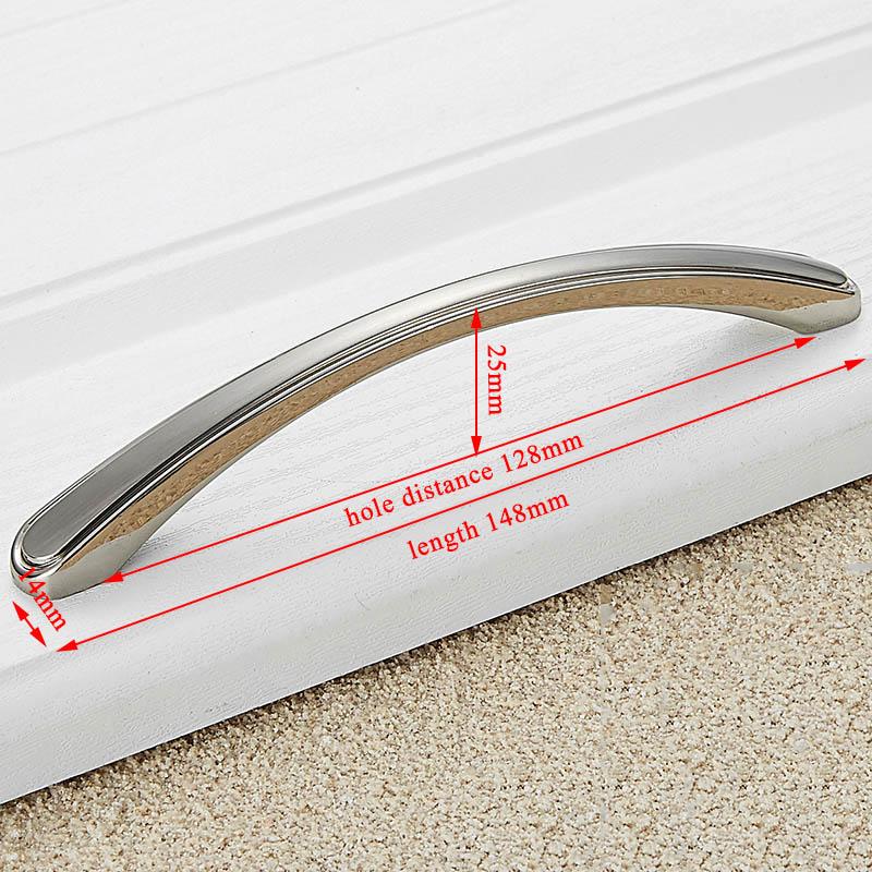 KAK Zinc Alloy Modern Cabinet Handles Kitchen Cupboard Door Pulls Drawer Knobs Handles Wardrobe Pulls Furniture Handle Hardware