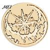 Brass Sealing Head Vintage European Magic Themed Wax Seal Stamp Head, Solid Exquisite Relief Engraved for Journal Envelope Wedding Invitation