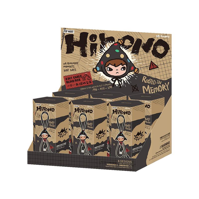 New POP MART HIRONO ONO Echo Collection 2 in 1 Cable Blind Box Products Single Mystery Box/Full Box 6 Pcs PPMT-2504-0006