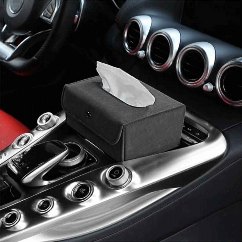 Center Console Car Sun Visor Folding Design Car Tissue Box Backseat Tissue Case  Car Accessories
