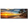 Lazy Beach Sunset Scenery Canvas Wall Art Painting Big Size Poster Print Palm Tree Wall Art Nordic Living Room Office Decor
