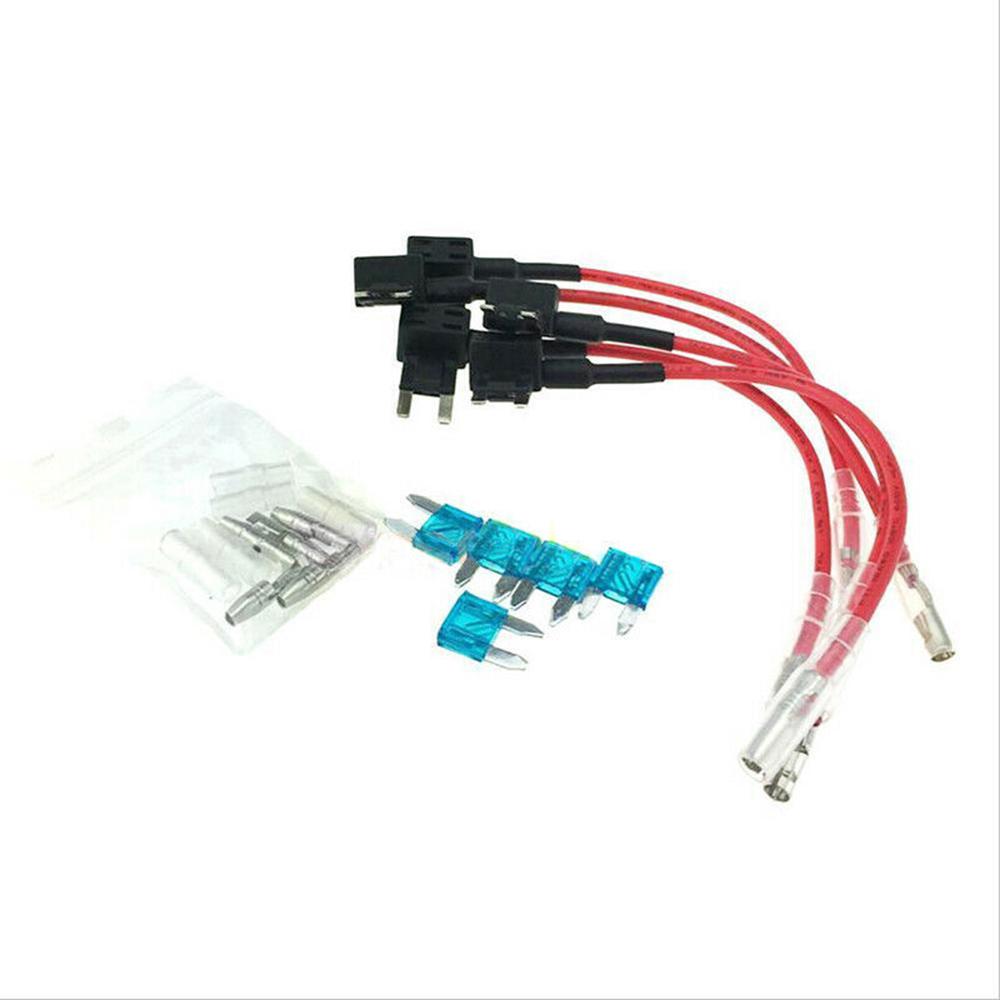 4 X Piggy Back Fusible añadir un circuito Hoja Mini Portafusibles