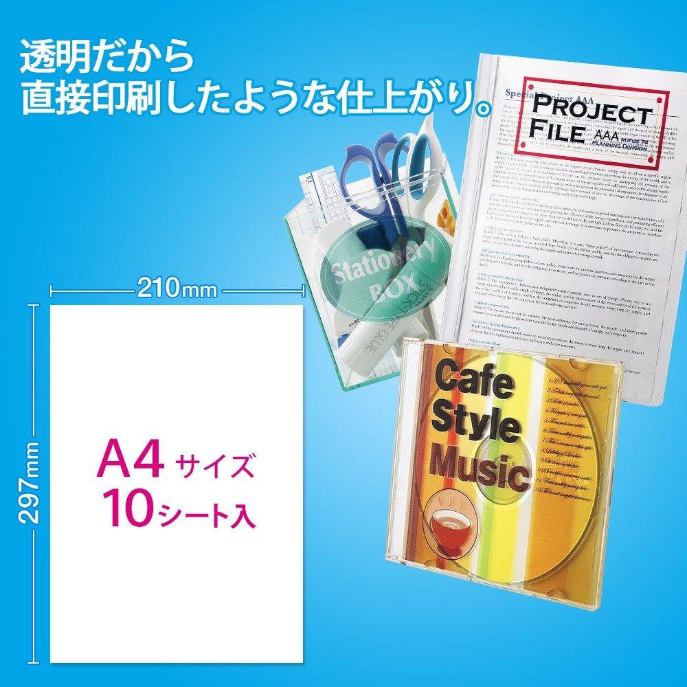 Plus Inkjet Papier Klebefolie Transparent IT-324TF-C (10 Meine) 45-296