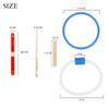 M MBAT Hoop Ring Outdoor Game Toy Toss Quoits Cross Garden For Children Gift Plastic Ring Throwing Ferrule Funny Kids Sport Toys