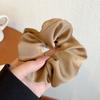 French Style Women Silk Scrunchie high sense Solid Color Hair Bands ladies Sports Dancing Ponytail Holder Hair Accessories Ties