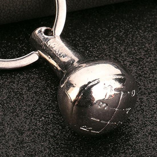 Keychain Pendant Car Gear Mini Ball Design Zinc Alloy Key Chain Electroplated Metal Key Ring Backpack Car Accessory
