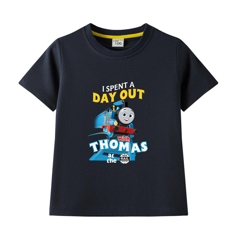 Boys' Pure Cotton Short-Sleeve Summer T-Shirt, 2022 New Children's Lightweight Half-Sleeve Top