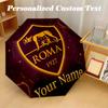 8 Rib Auto Folding Umbrella AS Roma Print Custom Name Text Portable Rain Gear