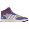 Adidas Neo Hoops 3.0 Mid Comfortable Casual Durable Mid-Top Skate Shoes Women Sneakers Purple Blue H03748