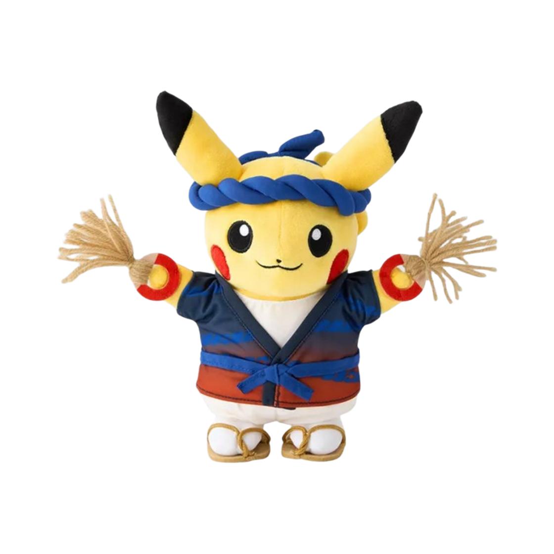 Pokemon Center Waraji Matsuri Gokko Pikachu Tohoku R Plush ONE SIZE