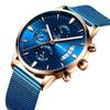CRRJU 2273 Hight Quality Custom Brand Mens Clock Costume Mesh Band Water Resistant Chronograph Low Moq Sports Watch Design