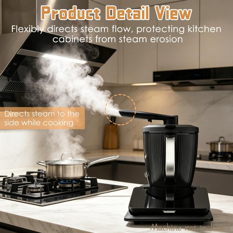 Steam Diverter Compatible With Tm7 360° Rotating Cooking Steam Deflector Kitchen Guide Pipe Cabinet Protection Tools