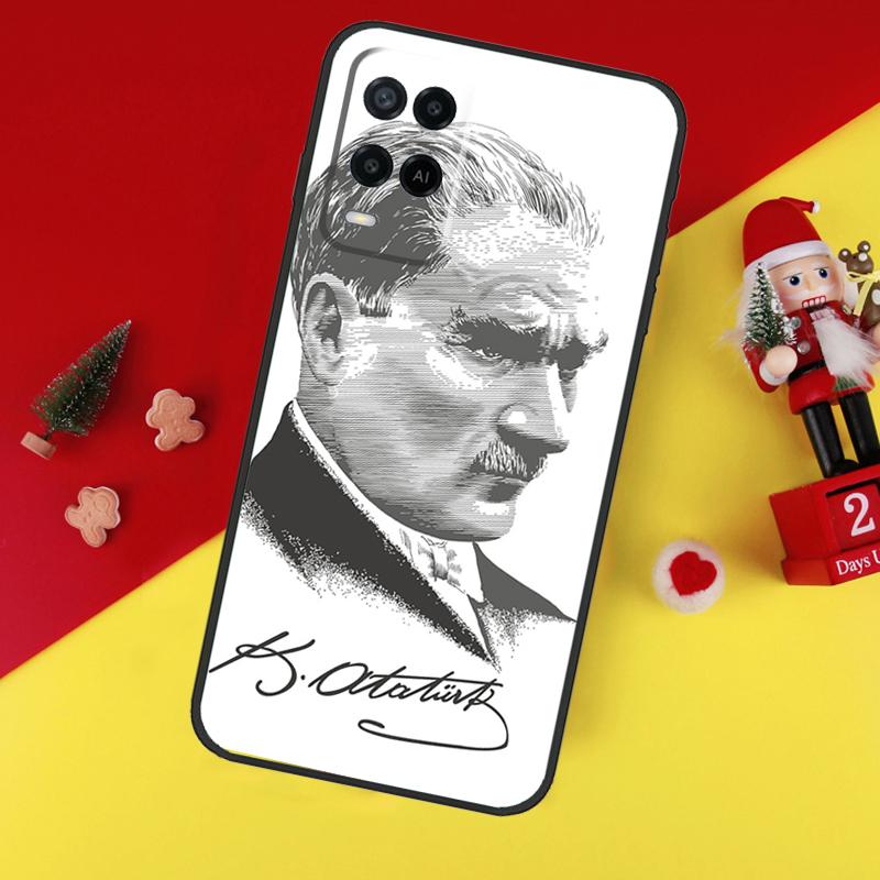 Mustafa Kemal Ataturk Case For Oppo A94 A74 A54 A60 A40 A80 A16 A76 A96 A98 A58 A78 A18 A38 A57 A17 A15 A5 A6 Pro