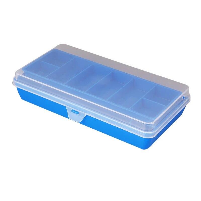 TAIYU Portable Fishing Tackle Box 11 Compartments Double-deck Storage Case Carp Fishing Accessories Lure Hook Soft Bait Tool Box