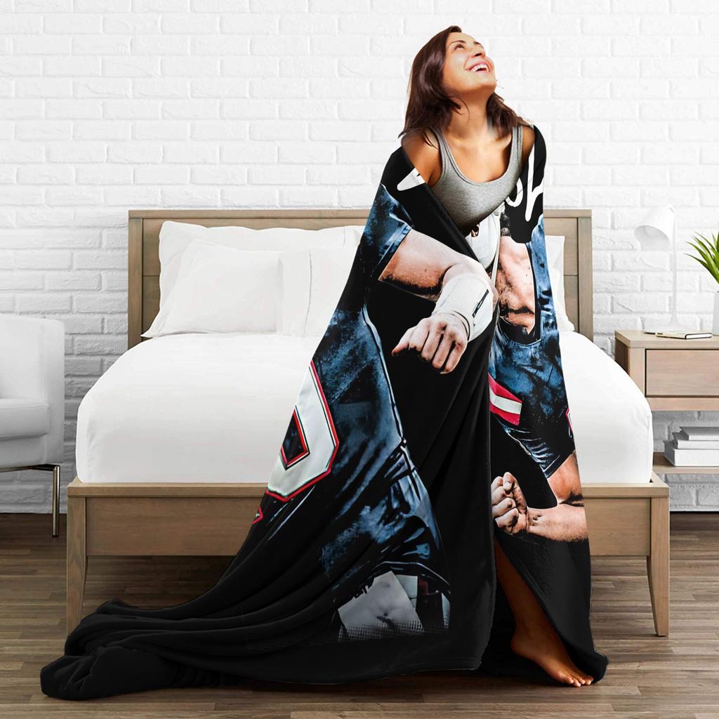 Drakes Mayes Football Knitted Blankets Fleece Super Soft Throw Blankets for Bed Bed Rug