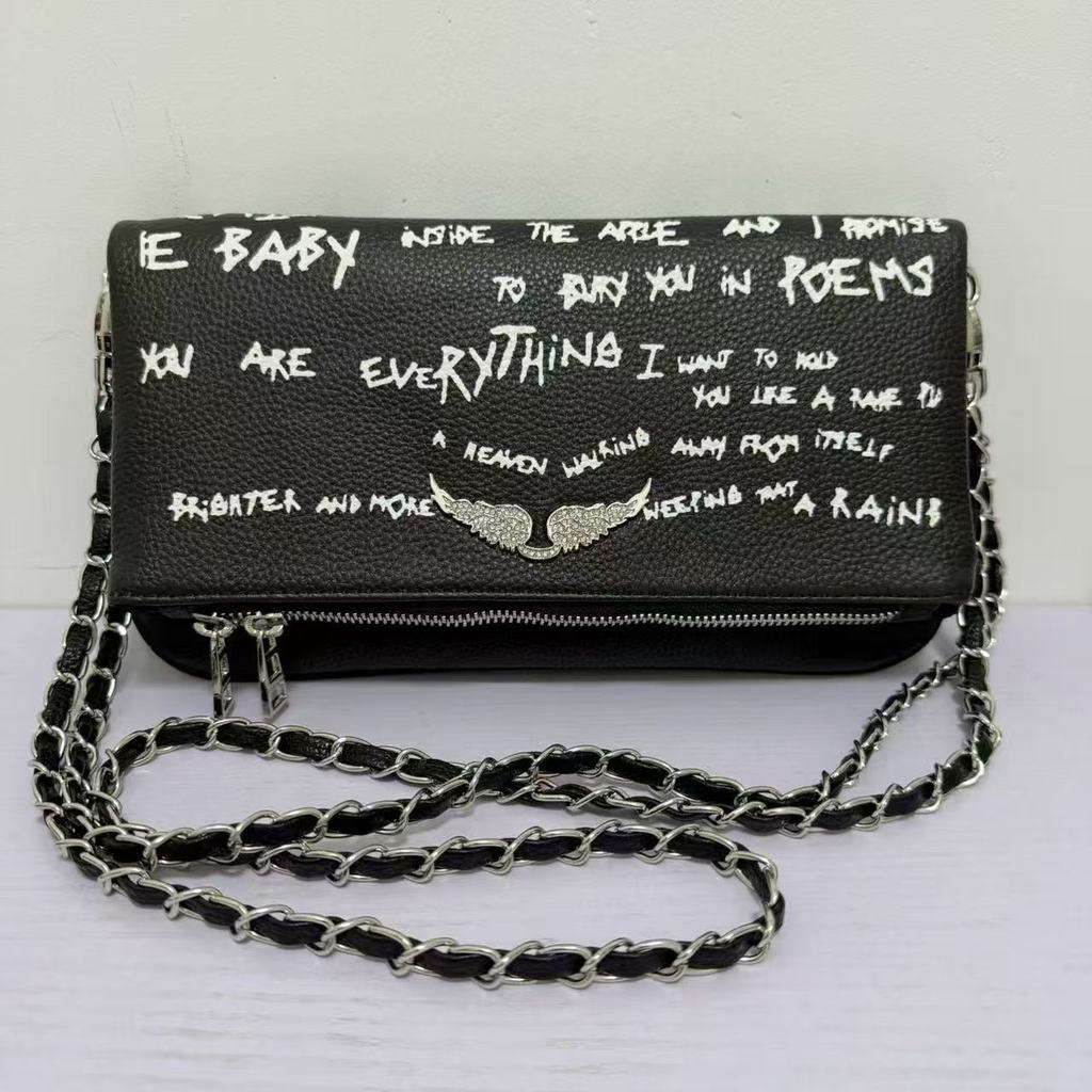 French Fashion Winged Crossbody Bag With Pu Material And Magnetic Closure For Daily Use