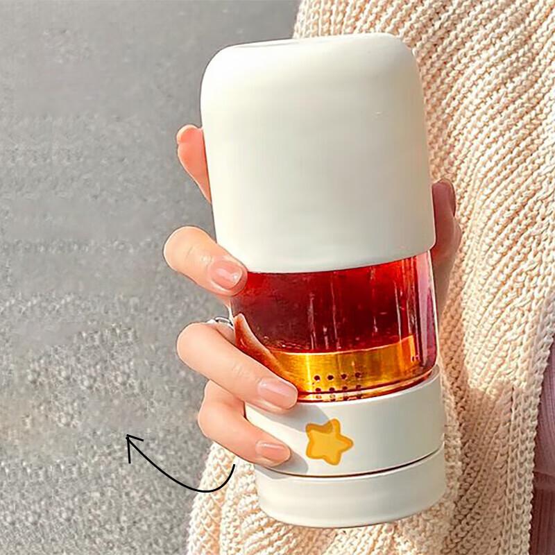 FGA Fugang 360ML Portable Glass Tea Infuser Bottle