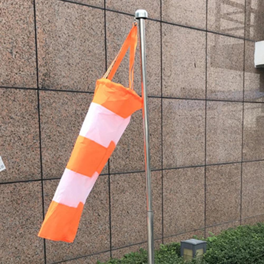 1m Airport Windsock Outdoor With Reflective Belts Grommet Reflective Outdoor Wind Vane Meteorological Bag Anemometer Garden