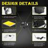 2Pcs 12D 3" 100W Led Motocycle Headlight 6000K 3000K LED Work Light Fog Lamp 12000LM for Moto Scooters ATV Car Truck 12V 24V