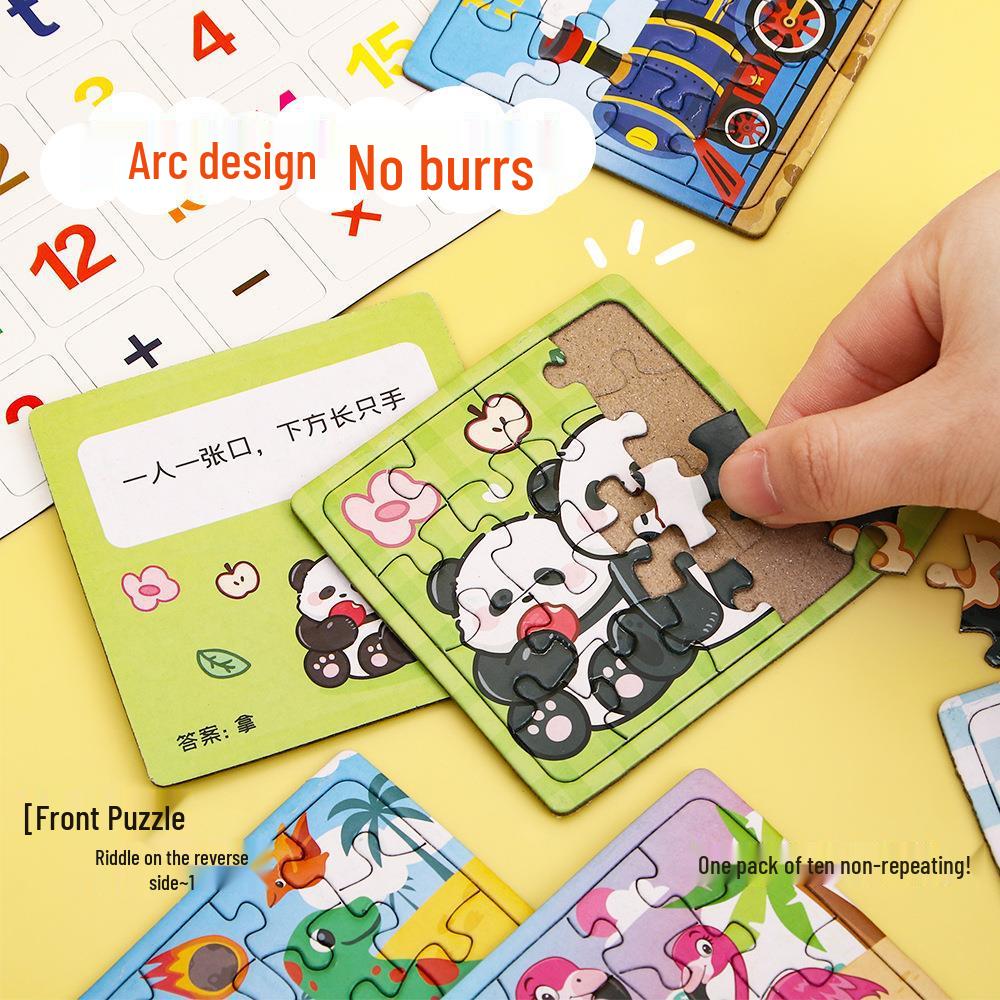 Creative Cartoon Jigsaw Puzzle for Kids Aged 3-6 - Early Education Toy