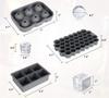 4/6/8/15 Grid Big Ice Food Mold Giant Jumbo Large Food Grade Silicone Ice Cube Square Tray Mold DIY Ice Maker Ice Cube Tray