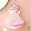 Cute Cartoon Hanging Hand Towel Soft Coral Fleece, Absorbent Odorless,Thick Fabric,Perfect for Bathroom or Kitchen Decor,Ideal Gift Single Pack