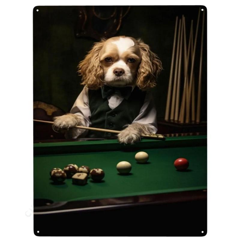 Billiard Metallposter Schild, Spielzimmer Wanddekoration