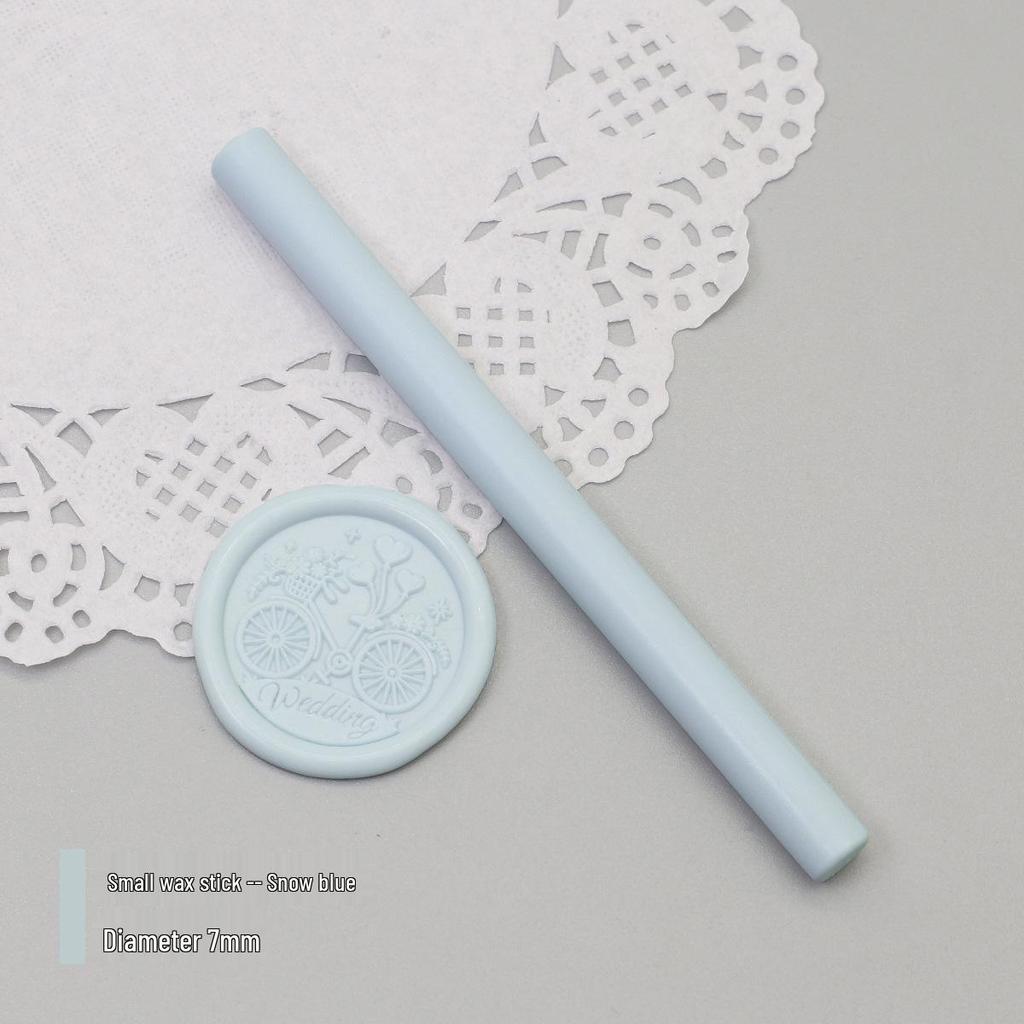 Bețișoare de Ceară de Sigiliu Mat Perlat, 125 Culori, 10x0.7cm, Compatibile cu Pistoale de Ceară, Culori Mixabile