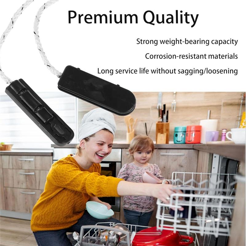 

AD23-Dishwasher Door Hinge Cable For Dishwasher-4933DD3001B,4933DD3001A,2Pack Fits For Most Dishwashers