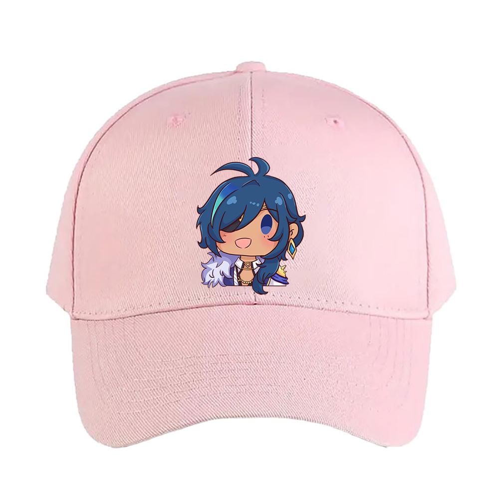 Chibi Kaeya Genshin Impact Cap Summer Woman Man Adult Casual Fashion Casual Adjustable Fishing Hat Sun Hat Baseball Cap