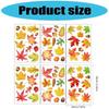 652F Repositionable Plastic Window Clings 6 Sheets Seasonal Decoration