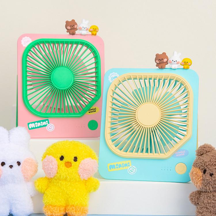 

LINE FRIENDS Настільний вентилятор Minini (Синій / Рожевий) pink