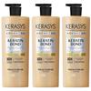 Kerasis Advanced Keratin Bond Tiefenreparatur Shampoo, 600ml, 3 Stück