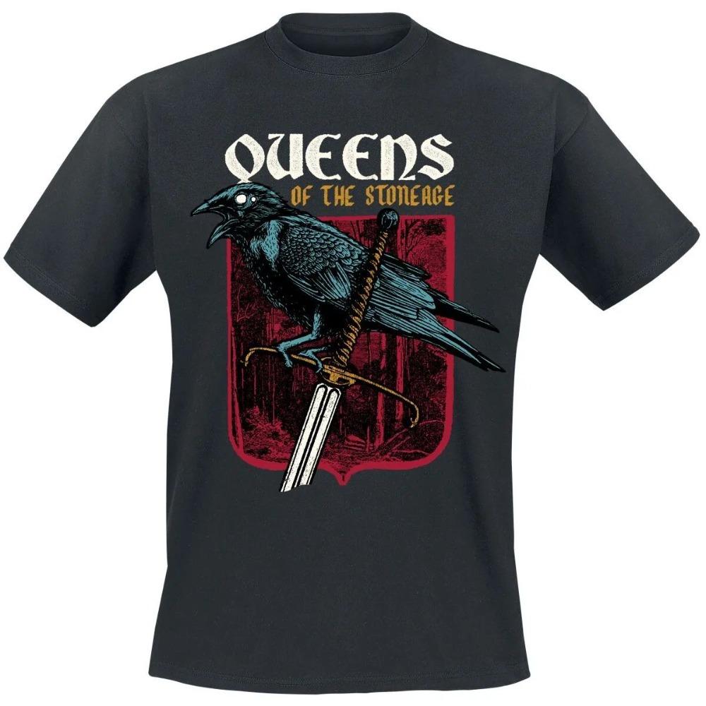 Summer Queens Of The Stone Age Retro Synthwave Tee Alt Rock Tshirt With Desert Eclipse Print Band Fan Merch Unisex And Unisex