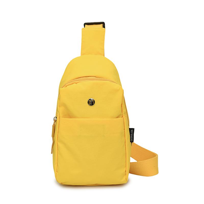 

Многофункциональная нагрудная сумка через плечо большой вместимости, трансформируемая сумка кроссбоди, легкий туристический рюкзак для пеших прогулок, повседневного использования жёлтый