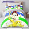 Green Eggs and Ham Pattern Bedding,Quilt Set Quilt Cover Pillowcase Home Birthday Gift (1 * duvet cover + 2 * pillowcase, without core)