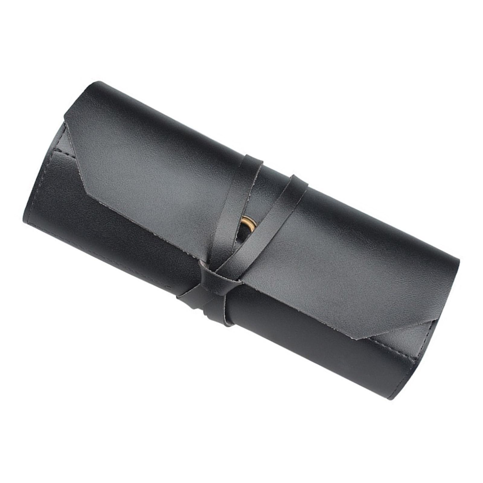 

PU Roll Portable Pouch Tool Bag Wrench Tool Foldable Spanner Hammer Camping Pocket Storage Bag Tool Accessories чёрный