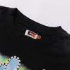 Retro Back to the Future Print Long Sleeve T-shirt Y2K Distressed Streetwear Oversized Top
