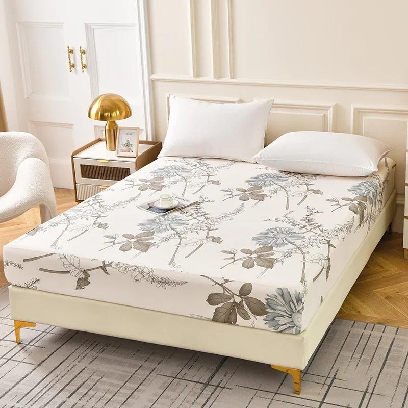 

Комплекты простыней с красным цветочным принтом размера «queen/king» для двуспальной кровати, реактивная печать, простыни на резинке only 2pcs pillowcase