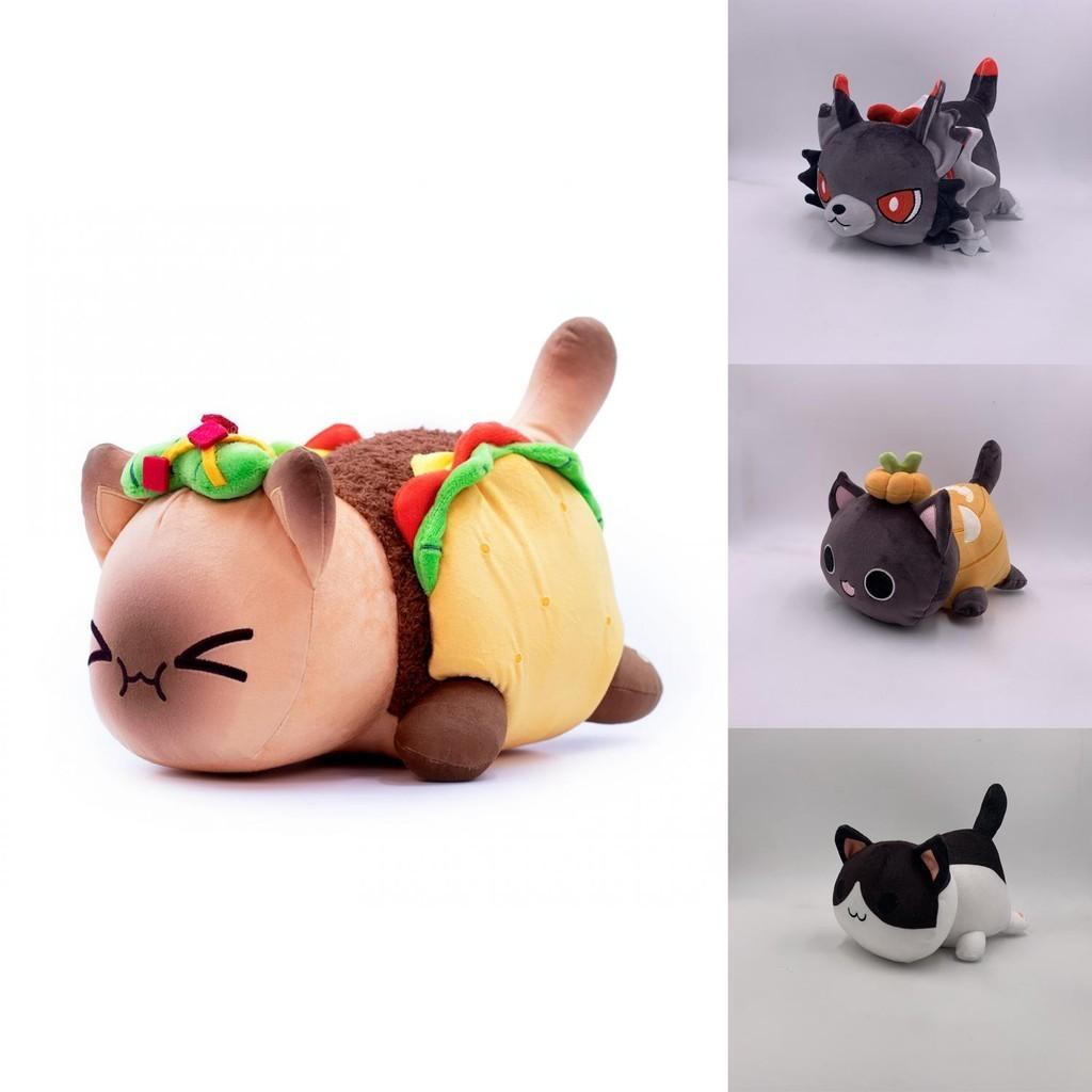 Jucărie de pluș adorabilă Aphmau Craniu Taco Dovleac Pâine Pisică Meemeows Pentru Decor Acasă