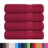 VidaXL Serviettes de bain 4 pcs bordeaux 100x150cm 360 g/m² 100% coton, serviette, ensemble de serviettes de bain, serviette 136741