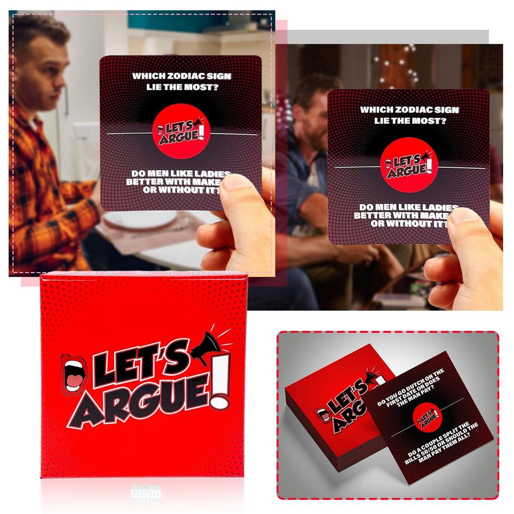 Competition Let's Debate Card Game Family And Friends Gathering, Adult | Debate | Game Night And Fun