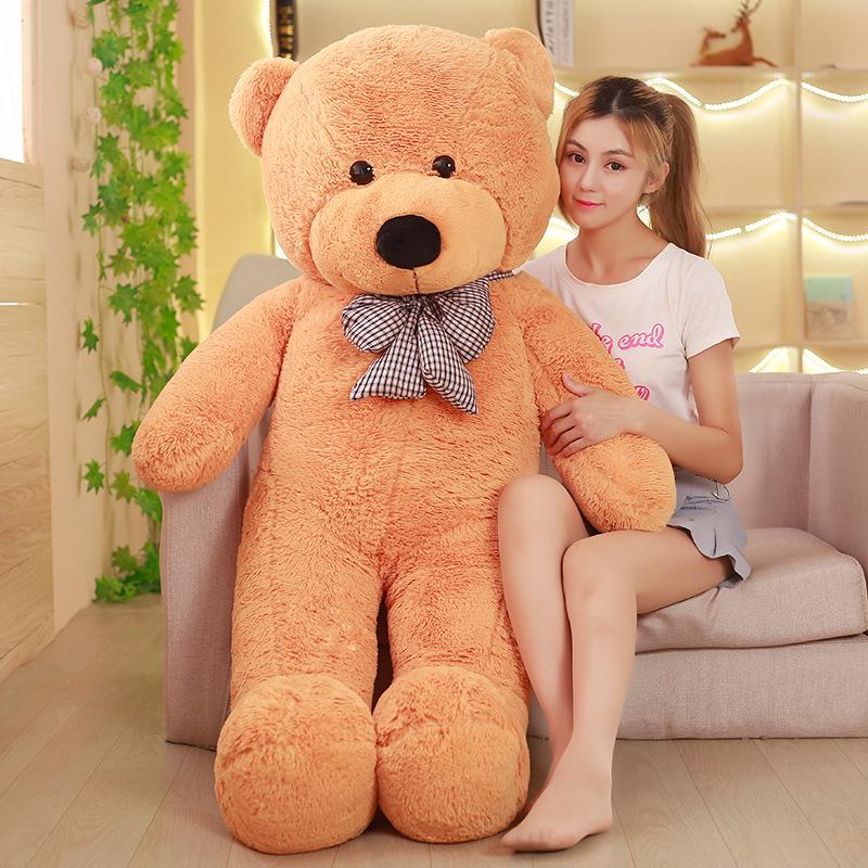 Fat Version Bear Doll Plush Toy Large Cloth Doll 1.6 Meters 2 Meters Big Bear Hug Bear Birthday Gift Female