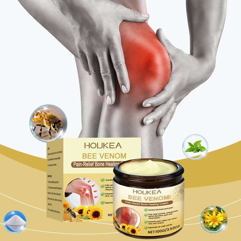 Bee Venom Joint Pain Relief Cream Soothes Stiffness Inflammation Improves Mobility Repairs Tissue For Back Shoulders Wrists Legs