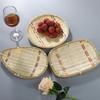 Vegetable Food Storage Basket Bread Round Snack Basket Rustic Woven Basket  for Fruit Vegetables